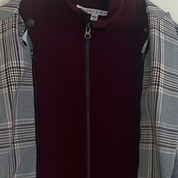 Veronica Beard SET “Steele” plaid blazer 8 + Removable Dickey OS - Picture 3 of 6